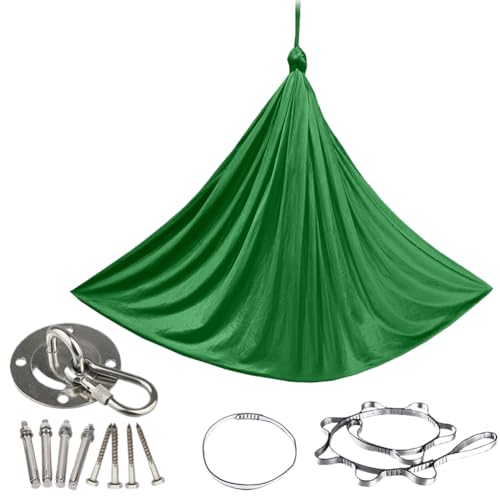 Fiorky Sensory Swing Heavy Duty Elastic Kuschelschwung for Innen im Freien (grün) von Fiorky