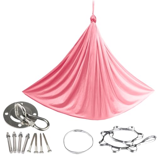 Fiorky Sensory Swing Heavy Duty Elastic Kuschelschwung for Innen im Freien (rosa) von Fiorky