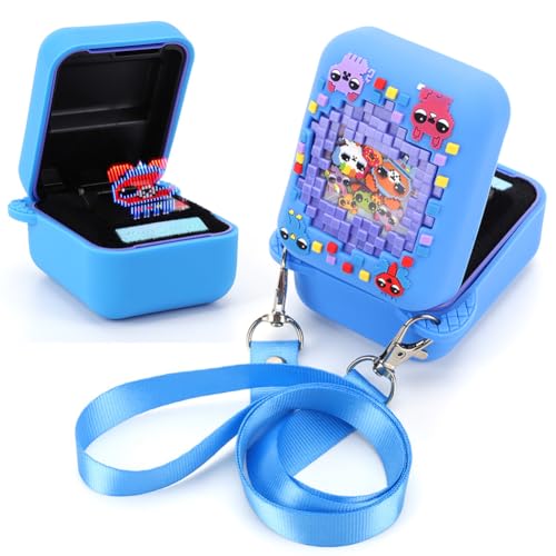Fiorky Silikon-Schutzhülle for Bitzee Digital Pet Skin Sleeve mit Lanyard, Tragetasche, Reisetasche, stoßfest, Anti-Drop, 3D-Lebensmitteldruck for Bitzee, wasserdicht,Digital Pet Interactive von Fiorky