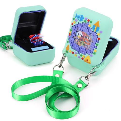 Fiorky Silikon-Schutzhülle für Bitzee Digital Pet Skin Sleeve mit Lanyard, Tragetasche, Reisetasche, stoßfest, Anti-Drop, 3D-Lebensmitteldruck für Bitzee, wasserdicht,Digital Pet Interactive von Fiorky