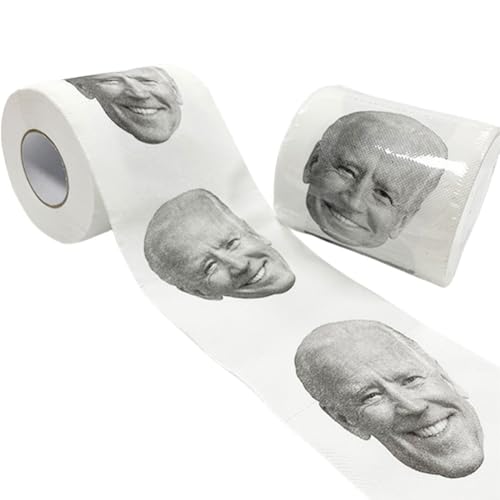 Fiorky Toilettenpapier Gag Geschenk, Toilettenpapier Roll Streich Witzer Witz Toilettenpapier Badezimmer Tissue Gimmick Geschenke for Republikaner und Demokraten, Neuheit Funny Gift Streich von Fiorky