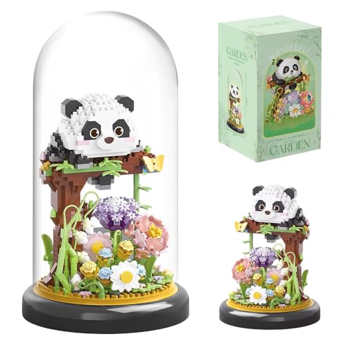 Fiotha Panda Blumenstrauß Baustein Set, Mini Bausteine Set, 999 Stück Blumen Bauspielzeugsets, Bauspielzeug, mit Sockel und Staubschutzhülle, Geschenke für Erwachsene und Kinder Fiotha Panda Blumenstrauß Baustein Set, Mini Bausteine Set, 999 Stück Blumen Bauspielzeugsets, Bauspielzeug, mit Sockel und Staubschutzhülle, Geschenke für Erwachsene und Kinder von Fiotha