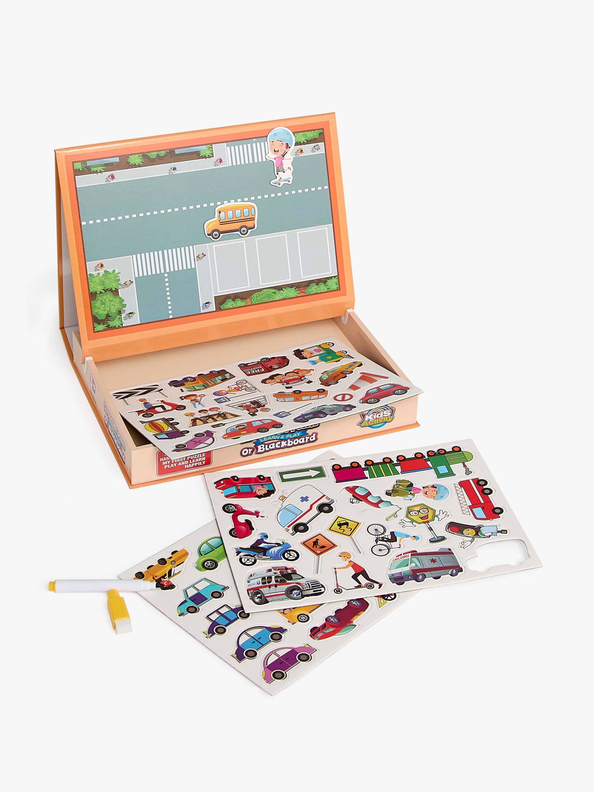 Fippla 2-in-1 Magnettafel &  Zeichentafel Autos von Fippla