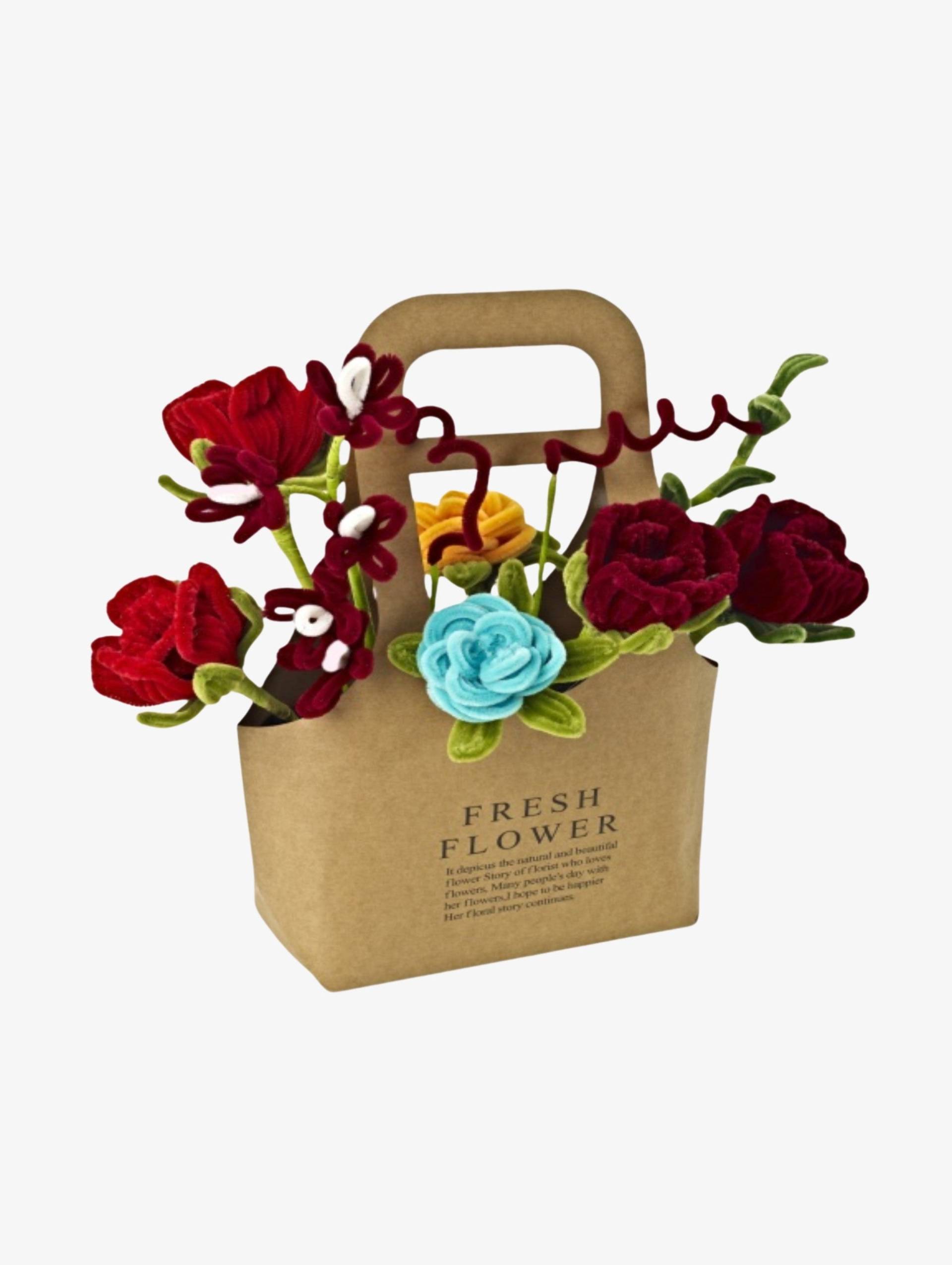 Fippla DIY-Set Blumenstrauß mit Pfeifenreinigern 21 Teile, Rot Fippla DIY-Set Blumenstrauß mit Pfeifenreinigern 21 Teile, Rot von Fippla