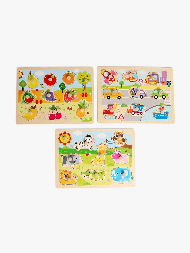 Fippla Knopfpuzzles Sehen & Lernen 3er-Pack Fippla Knopfpuzzles Sehen & Lernen 3er-Pack von Fippla