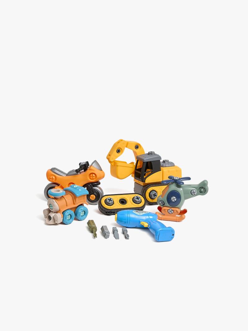 Fippla Lern- &  Entdeckungskiste Fahrzeuge mit Akkuschrauber, Babyspielzeug von Fippla