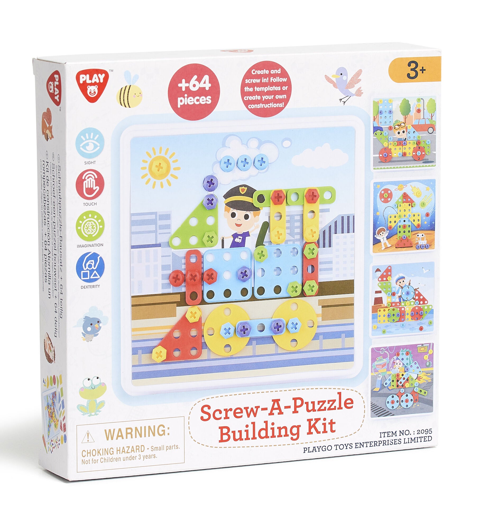 Fippla Screw A Puzzle Building Kit Kinderpuzzle 64 Teile von Fippla