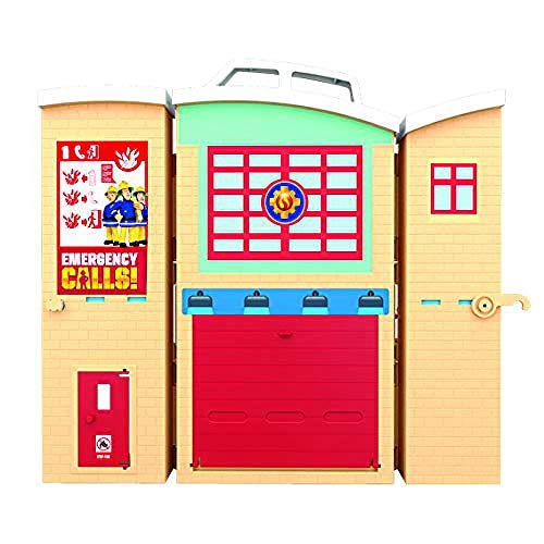 Fireman Sam Fire Rescue Centre fire Station playset, Figure & Accessories, pre-School Adventure Toy, zipwire, Rescue Platform von Fireman Sam