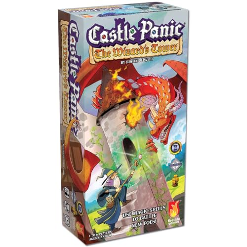Fireside Games The Wizard’s Tower ⎸Castle Panic Expansion ⎸Board Game for Adults and Family ⎸Cooperative Board Game ⎸Ages 8+ ⎸for 1 to 6 Players Fireside Games The Wizard’s Tower ⎸Castle Panic Expansion ⎸Board Game for Adults and Family ⎸Cooperative Board Game ⎸Ages 8+ ⎸for 1 to 6 Players von Fireside Games