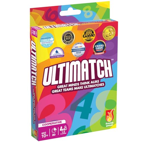 Ultimatch Cooperative Card Game Easy to Learn by Matching Colors & Numbers - Addictive Fun for Kids Teens and Adults Ages 10 and up - 1 to 5 Players Great for Family Game Night Ultimatch Cooperative Card Game Easy to Learn by Matching Colors & Numbers - Addictive Fun for Kids Teens and Adults Ages 10 and up - 1 to 5 Players Great for Family Game Night von Fireside Games