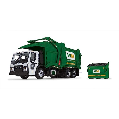 First Gear WM Mack LR Maßstab 1:34 mit McNeilus Meridian Frontlader und Mülleimer von First Gear