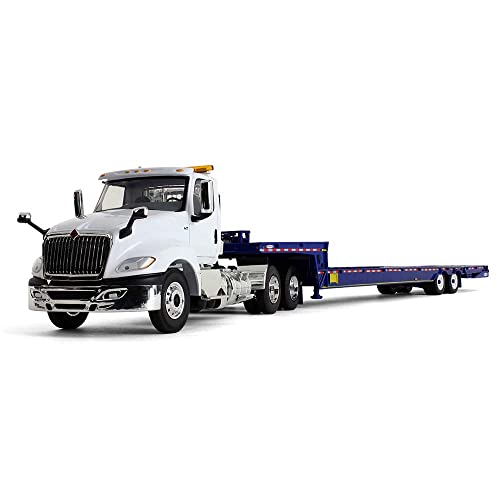 First Gear Weiß/Blau: International LT Day Cab & Ledwell Hydratail Trailer First Gear Weiß/Blau: International LT Day Cab & Ledwell Hydratail Trailer von First Gear