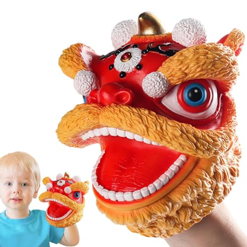 Dance Lion Puppet Friends Lernpuppen Löwe Tierspielzeugpuppe mit beweglichem Mund Weiches Gummi realistisch 2024 Firulab von Firulab