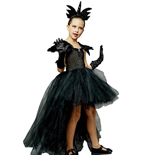 Firulab Teufel Hexenkleid | Halloween-Vampir-Hexe-Kostü - Evil Queen Dress Up Kostü, Prinzessin Kostü Cosplay für Halloween Cosplay von Firulab