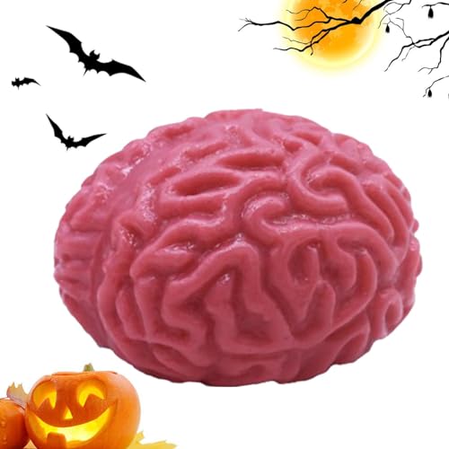 Gehirnstressbälle,Halloween-Gehirnspielzeug - Realistische gefälschte Orgel, blutiges, gruseliges Halloween-Quetschspielzeug, fördert gesundes Denken für die Halloween-Party Firulab von Firulab