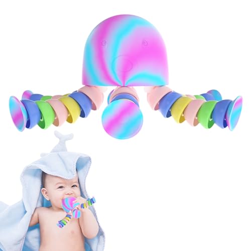 Oktopus-Spielzeug zum Stressabbau | Lustige Stressbälle mit LED-Licht,Buntes sensorisches Spielzeug, inspirierendes Fidget-Spielzeug zum Stressabbau, für Erwachsene Firulab von Firulab