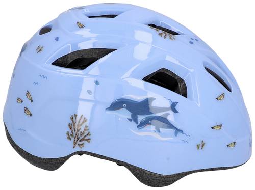 FISCHER FAHRRAD Plus Dolphin XS/S Kinder-Helm Blau Konfektionsgröße=XS/S Kopfumfang=48-54cm von Fischer Fahrrad