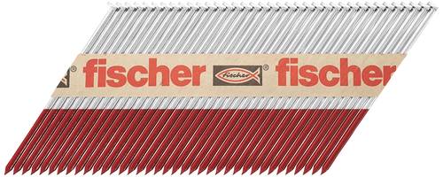 Fischer Feuerverzinkter Rahmennagel mit Glattschaft FF NFP 90x3,1mm + 2 Gaskartuschen 1 Set 558078 von Fischer