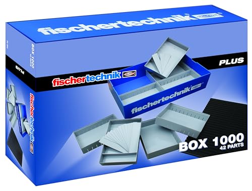 fischertechnik Box 1000 30383 – Aufbewahrungsbox mit Deckel, Organizer, Sortierbox für Bau- und Einzelteile von fischertechnik
