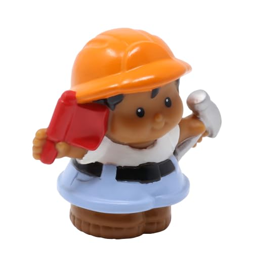 Ersatzteil für Sammlerstück Fisher-Price Little People, Bauarbeiter, Bauarbeiter, Spielset J0240 – Ersatz Hispanic Lil' Movers Muldenkipper-Fahrer Roberto Figur – Harter Hut, Hammer und Flagge Ersatzteil für Sammlerstück Fisher-Price Little People, Bauarbeiter, Bauarbeiter, Spielset J0240 – Ersatz Hispanic Lil' Movers Muldenkipper-Fahrer Roberto Figur – Harter Hut, Hammer und Flagge von Fisher-Price