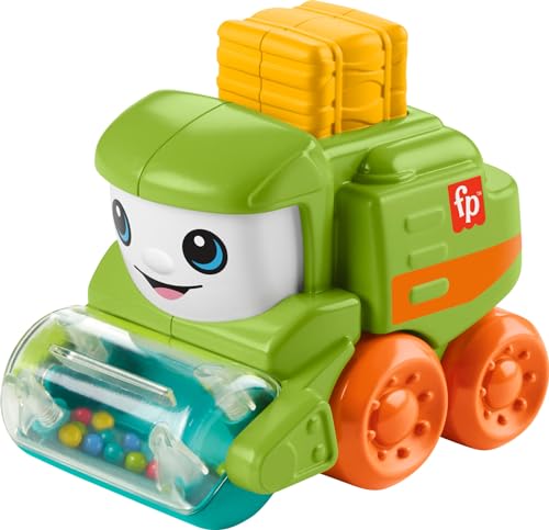Fisher-Price Baby Spielzeug Rollin' Traktor Schiebefahrzeug mit Feinmotorik für Säuglinge ab 6 Monaten von Fisher-Price
