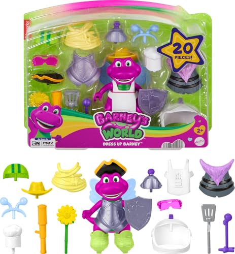 Fisher-Price Barney's World Kleinkind-Spielzeug, verkleiden sich Barney, 1 Figur und 20 Teile für Rollenspiele, Kinder ab 2 Jahren Fisher-Price Barney's World Kleinkind-Spielzeug, verkleiden sich Barney, 1 Figur und 20 Teile für Rollenspiele, Kinder ab 2 Jahren von Fisher-Price