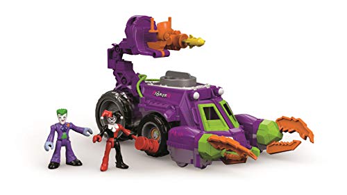 Fisher-Price DWV56 - DC Super Friends Imaginext Joker und Harley Quinn Fahrzeug, Spielzeug ab 3 Jahren, Mehrfarbig Fisher-Price DWV56 - DC Super Friends Imaginext Joker und Harley Quinn Fahrzeug, Spielzeug ab 3 Jahren, Mehrfarbig von Fisher-Price
