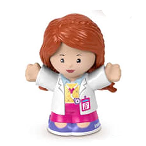 Fisher-Price Ersatzteil Little People Inspired by Barbie You Can Be Anything Spielset HCF58 – Ersatz weibliche Doktorfigur von Fisher-Price