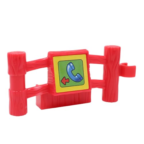 Fisher-Price Ersatzteil für Sammlerstück Little People Baby Tiere Sounds Zoo Farm Safari Spielset 77984 – Ersatz roter Zaunpfosten mit Handy-Aufkleber von Fisher-Price
