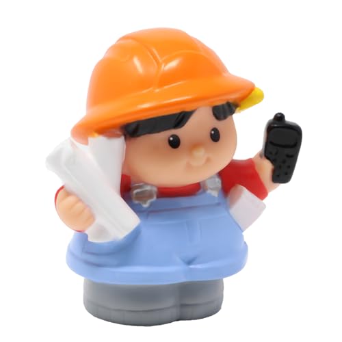 Fisher-Price Ersatzteil für Sammlerstück Little People Baukran und Steinbruch Bauspielset C0300 - Ersatz asiatischer Architekt Foreman Figur - Trage Pläne und Telefon Fisher-Price Ersatzteil für Sammlerstück Little People Baukran und Steinbruch Bauspielset C0300 - Ersatz asiatischer Architekt Foreman Figur - Trage Pläne und Telefon von Fisher-Price