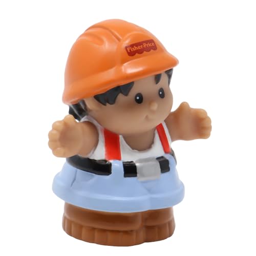 Fisher-Price Ersatzteil für Sammlerstück Little People Baustelle Baustelle Spielset 72649 – Ersatz-Kipplaster-Fahrer Roberto Figur – mit Schutzhelm und Hosenträgern Fisher-Price Ersatzteil für Sammlerstück Little People Baustelle Baustelle Spielset 72649 – Ersatz-Kipplaster-Fahrer Roberto Figur – mit Schutzhelm und Hosenträgern von Fisher-Price