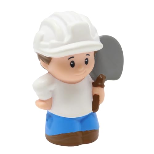 Fisher-Price Ersatzteil für Sammlerstück Little People Baustelle Road Crew Spielset DFN79 - Ersatz Bauarbeiter Figur mit Schaufel und Schutzhelm Fisher-Price Ersatzteil für Sammlerstück Little People Baustelle Road Crew Spielset DFN79 - Ersatz Bauarbeiter Figur mit Schaufel und Schutzhelm von Fisher-Price