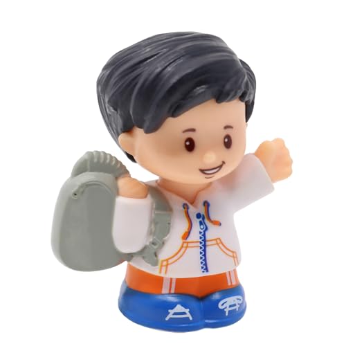 Fisher-Price Ersatzteil für Sammlerstück Little People Flughafen, Schule, Zoo, Zug oder Puppenhaus Spielset DYP25 – Ersatz asiatische Jungenfigur Koby Tragerucksack Fisher-Price Ersatzteil für Sammlerstück Little People Flughafen, Schule, Zoo, Zug oder Puppenhaus Spielset DYP25 – Ersatz asiatische Jungenfigur Koby Tragerucksack von Fisher-Price