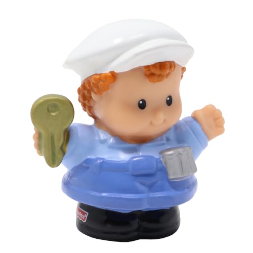 Fisher-Price Ersatzteil für Sammlerstück Little People Flughafen Parkhaus Einkaufszentrum Spielset G8129 - Ersatz Parkdiener rot lockiges Haar Figur - Schlüssel und Münzgürtel Fisher-Price Ersatzteil für Sammlerstück Little People Flughafen Parkhaus Einkaufszentrum Spielset G8129 - Ersatz Parkdiener rot lockiges Haar Figur - Schlüssel und Münzgürtel von Fisher-Price