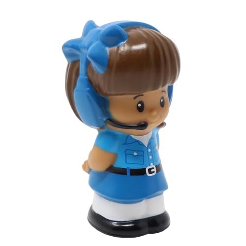 Fisher-Price Ersatzteil für Sammlerstück Little People Little Movers Flughafen Flugzeug Spielset L5200 - Ersatz weibliche hispanische Pilotin Mia Figur - Blaues Headset und Bogen Fisher-Price Ersatzteil für Sammlerstück Little People Little Movers Flughafen Flugzeug Spielset L5200 - Ersatz weibliche hispanische Pilotin Mia Figur - Blaues Headset und Bogen von Fisher-Price