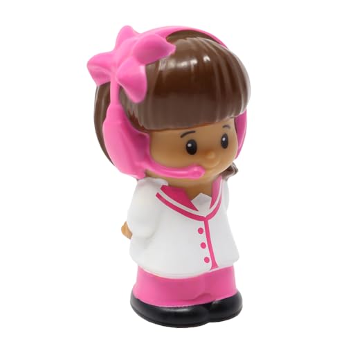 Fisher-Price Ersatzteil für Sammlerstück Little People Little Movers Flughafen Flugzeug Spielset L5200 - Ersatz weibliche hispanische Pilotin Mia Figur - Rosa Headset und Bogen Fisher-Price Ersatzteil für Sammlerstück Little People Little Movers Flughafen Flugzeug Spielset L5200 - Ersatz weibliche hispanische Pilotin Mia Figur - Rosa Headset und Bogen von Fisher-Price