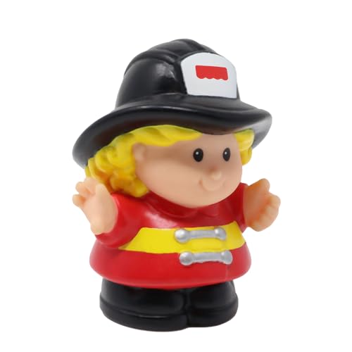 Fisher-Price Ersatzteil für Sammlerstück Little People Mainstreet Fire Station Spielset 72355 - Ersatz Feuerwehrmann Cheryl Figur in rotem Mantel und schwarzem Hut Fisher-Price Ersatzteil für Sammlerstück Little People Mainstreet Fire Station Spielset 72355 - Ersatz Feuerwehrmann Cheryl Figur in rotem Mantel und schwarzem Hut von Fisher-Price