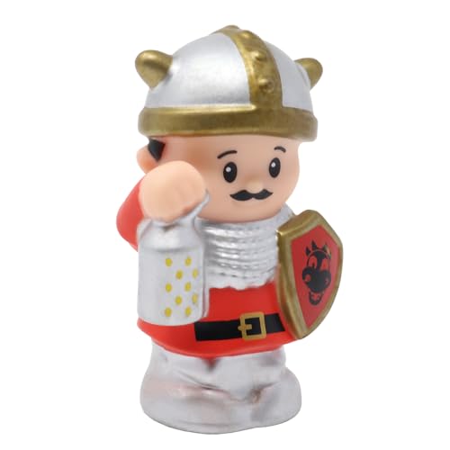 Fisher-Price Ersatzteil für Sammlerstück Little People Mighty King's Castle Royalty Playset CMV70 CMV73 - Ersatz Ritter Figur hält Laterne von Fisher-Price