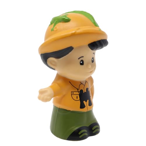 Fisher-Price Ersatzteil für Sammlerstück Little People Musical Zoo Safari Zug Spielset M0532 - Ersatzanleitung Koby Figur - Mit Hut mit Eidechse und Fernglas von Fisher-Price