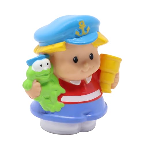 Fisher-Price Ersatzteil für Sammlerstück Little People Piratenschiff Floaty Boat Spielset M6632 - Ersatz Sea Captain Eddie Figur mit Frosch und Teleskop Fisher-Price Ersatzteil für Sammlerstück Little People Piratenschiff Floaty Boat Spielset M6632 - Ersatz Sea Captain Eddie Figur mit Frosch und Teleskop von Fisher-Price