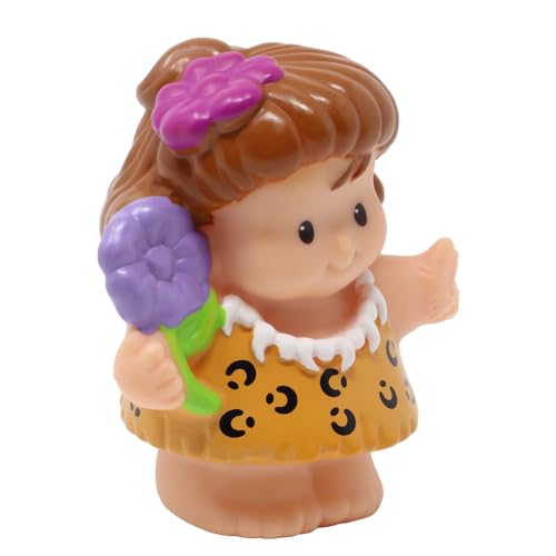 Fisher-Price Ersatzteil für Sammlerstück Little People Prähistorische Höhlenmenschen Dinoland Spielset K6692 – Ersatz hispanische Höhlenfrauen Mädchen mit einer Blume von Fisher-Price