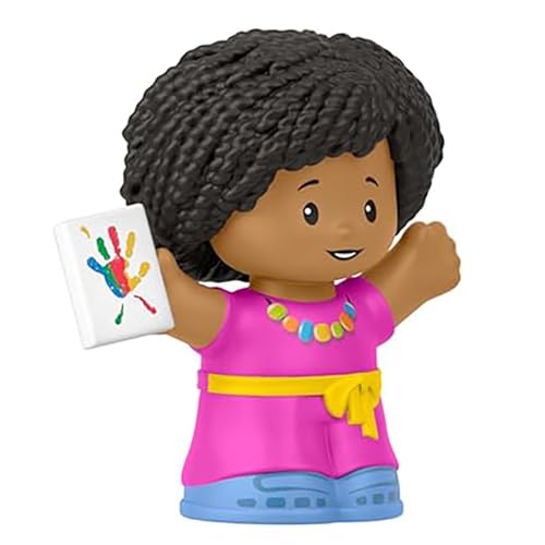 Fisher-Price Ersatzteil für Sammlerstück Little People Puppenhaus Schulhaus Spielplatz Spielset JCW82 – Ersatz afrikanische amerikanische Kunstlehrerfigur gekleidet in Rosa Fisher-Price Ersatzteil für Sammlerstück Little People Puppenhaus Schulhaus Spielplatz Spielset JCW82 – Ersatz afrikanische amerikanische Kunstlehrerfigur gekleidet in Rosa von Fisher-Price