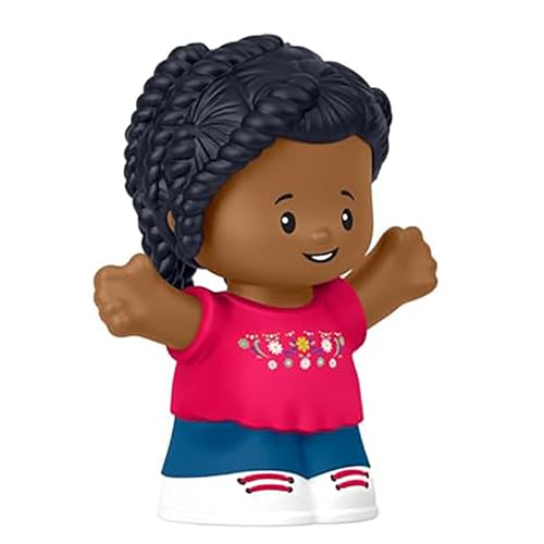 Fisher-Price Ersatzteil für Sammlerstück Little People Puppenhaus Schulhaus Spielplatz Spielset JCW82 – Ersatz afrikanische kleine Mädchenfigur mit rosa Blumendruck Shirt Fisher-Price Ersatzteil für Sammlerstück Little People Puppenhaus Schulhaus Spielplatz Spielset JCW82 – Ersatz afrikanische kleine Mädchenfigur mit rosa Blumendruck Shirt von Fisher-Price