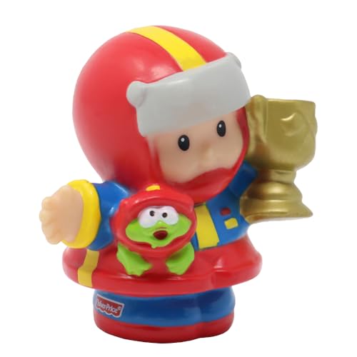 Fisher-Price Ersatzteil für Sammlerstück Little People Rennwagen Rennbahn Spielset 74887 - Ersatz Rennwagen Fahrer Eddie Figur mit Frosch und Trophäe Fisher-Price Ersatzteil für Sammlerstück Little People Rennwagen Rennbahn Spielset 74887 - Ersatz Rennwagen Fahrer Eddie Figur mit Frosch und Trophäe von Fisher-Price