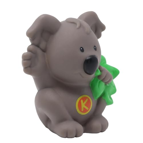Fisher-Price Ersatzteil für Sammlerstück Little People Safari Zirkus A bis Z Learning Zoo Spielset J0134 - Ersatz Koalabär Figur Buchstabe K von Fisher-Price
