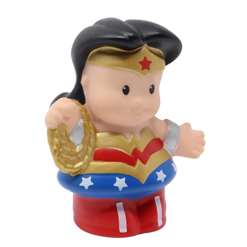 Fisher-Price Ersatzteil für Sammlerstück Little People Superhelden Superfreunde Spielset W6158 - Ersatzfigur inspiriert von Wonder Woman von Fisher-Price