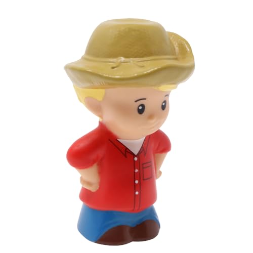 Fisher-Price Ersatzteil für Sammlerstück Little People Tow N Pull Traktor Farm Spielset X0018 - Ersatz Blonde Farmer Eddie Figur - mit Cowboyhut Fisher-Price Ersatzteil für Sammlerstück Little People Tow N Pull Traktor Farm Spielset X0018 - Ersatz Blonde Farmer Eddie Figur - mit Cowboyhut von Fisher-Price