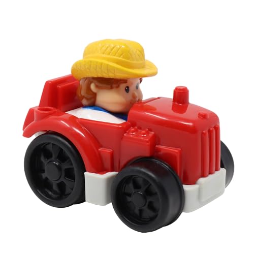 Fisher-Price Ersatzteil für Sammlerstück Little People Wheelies Auto Spielset V3385 - Ersatz Red Farm Traktor Fahrzeug mit befestigter Bauernfigur Fisher-Price Ersatzteil für Sammlerstück Little People Wheelies Auto Spielset V3385 - Ersatz Red Farm Traktor Fahrzeug mit befestigter Bauernfigur von Fisher-Price