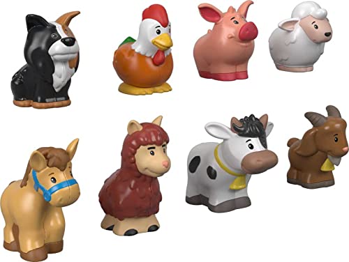 Fisher-Price GFL21 - Little People Bauernhof-Set, 8 süße Tierfiguren für den Bauernhof, Spielzeug Geschenk für Kinder ab 1 Jahr von Fisher-Price