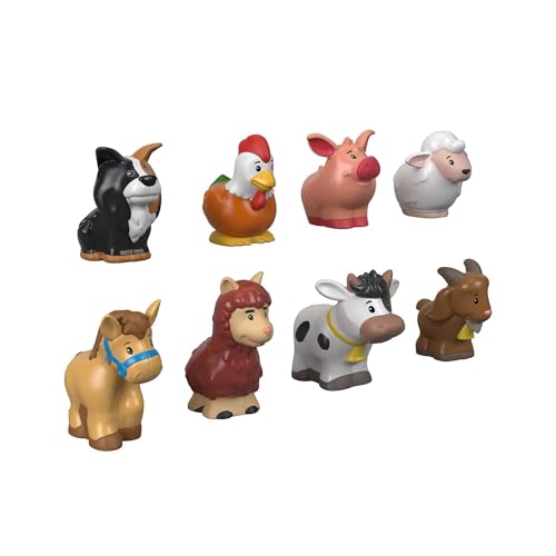 Fisher-Price GFL21 - Little People Bauernhof-Set, 8 süße Tierfiguren für den Bauernhof, Spielzeug Geschenk für Kinder ab 1 Jahr von Fisher-Price